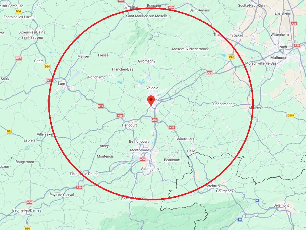 Zone d’intervention – Courant Belfortain